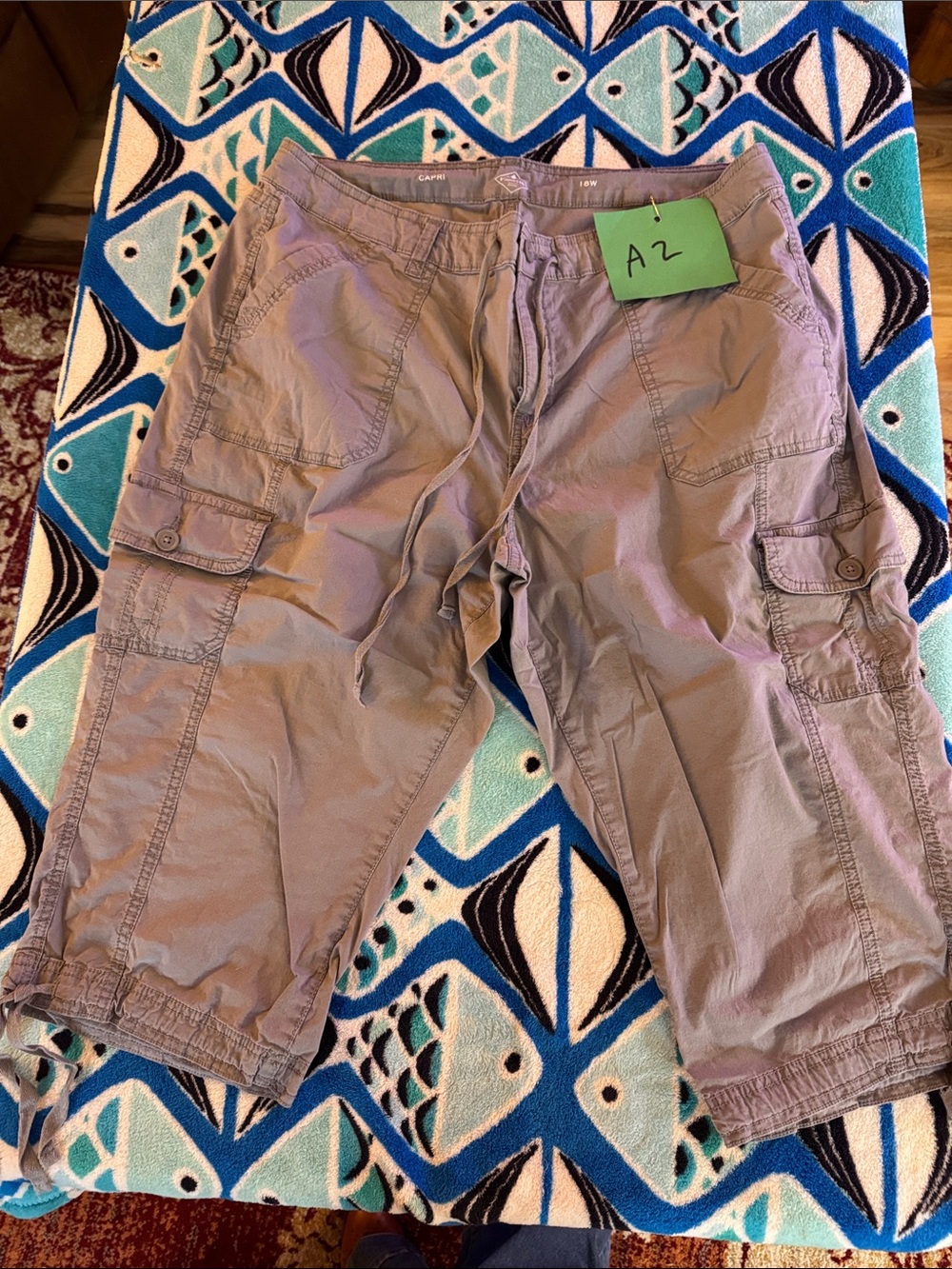 St. John's Bay Gray Capri Shorts